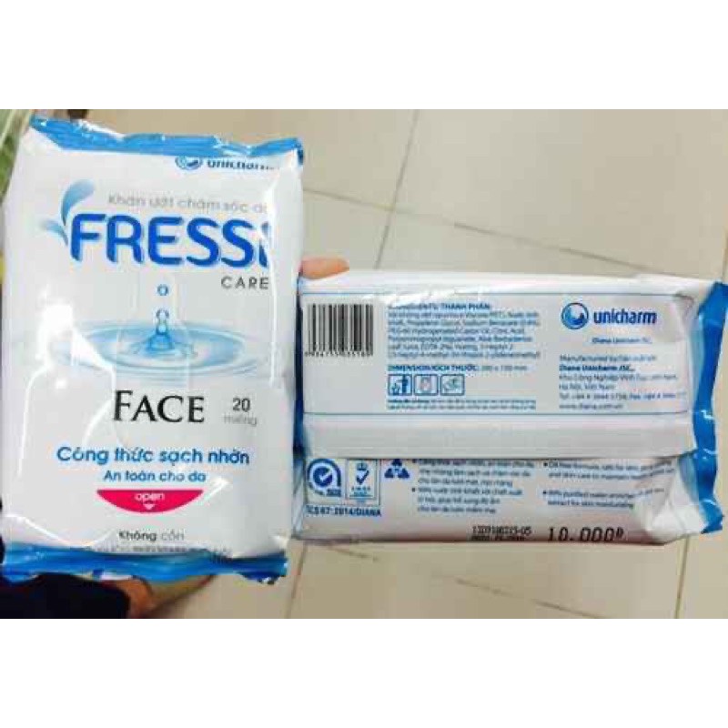 (Combo 10 gói) Khăn ướt Fressi care face