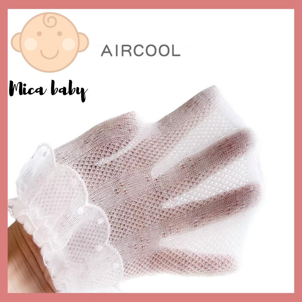 Tất lưới cổ viền ren cho bé Mica baby T20