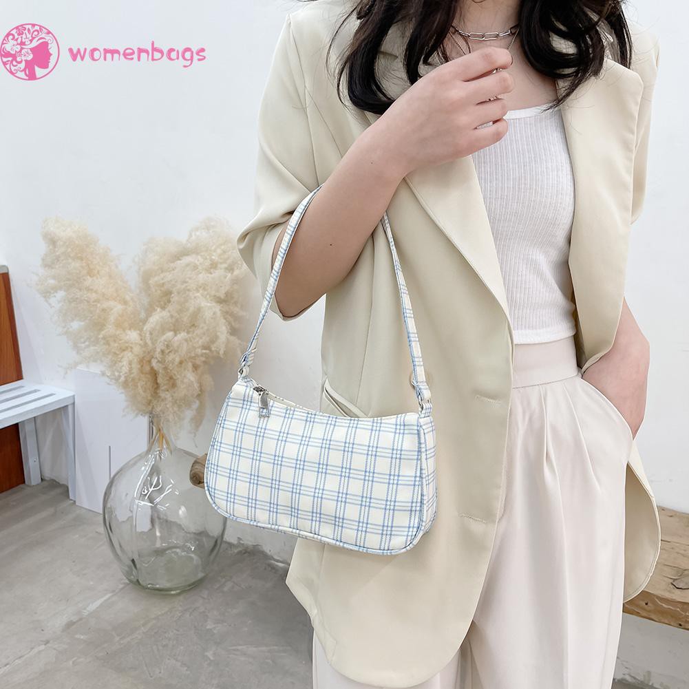 Túi Xách Nữ Đeo Vai Họa Tiết Caro Thời Trang