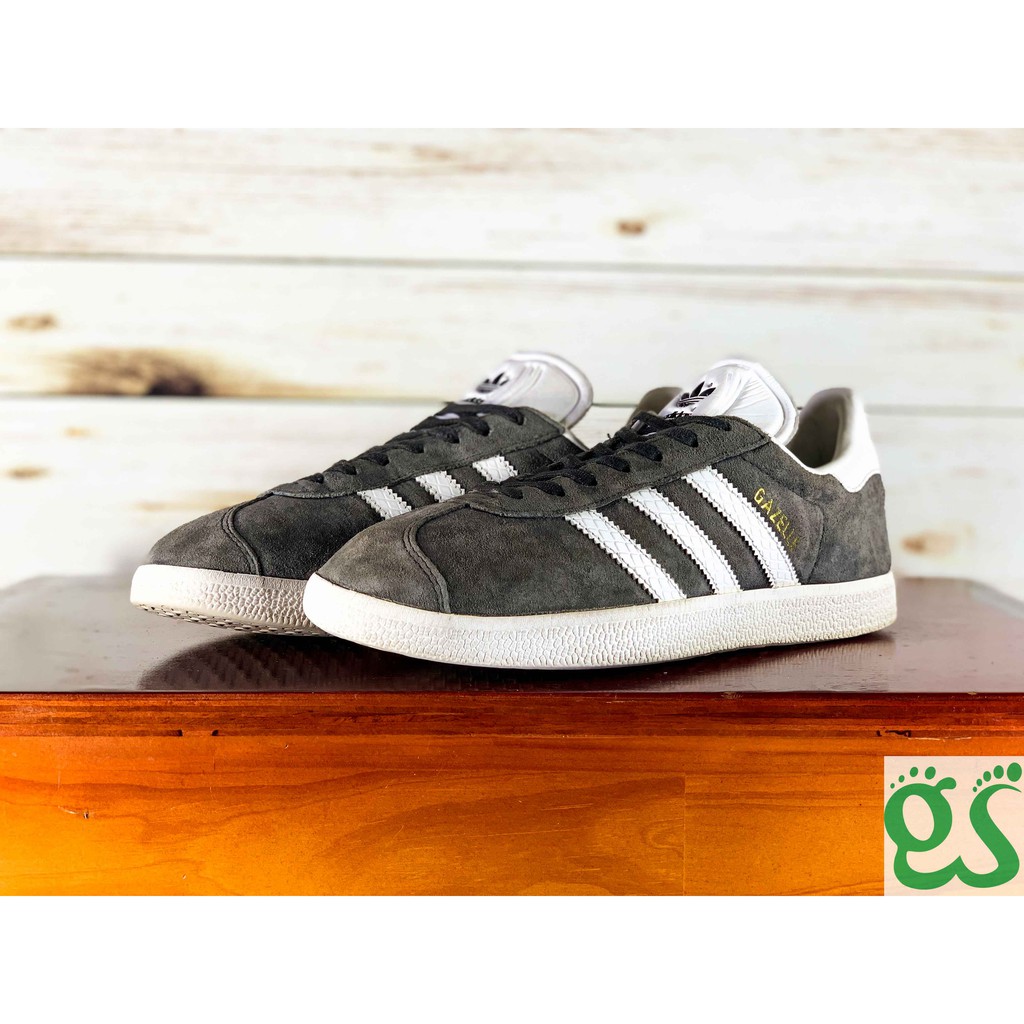 (SIZE 38) Giày thể thao chính hãng 2hand ADIDAS GAZELLE GREY / WHITE