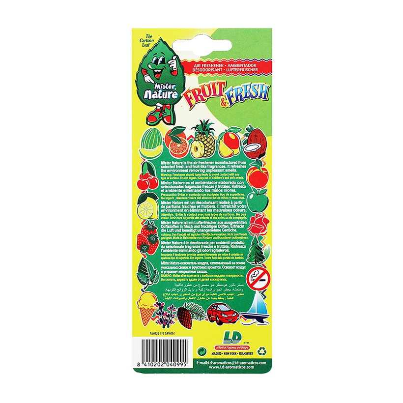 Lá Thơm Nụ Cười May Mắn L&amp;D Mister Nature Orange Nhập Khẩu Chính Hãng