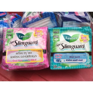 BĂNG VỆ SINH SIÊU MỎNG LAURIER SLIMGUARD 1MM 22.5CM 10 miếng