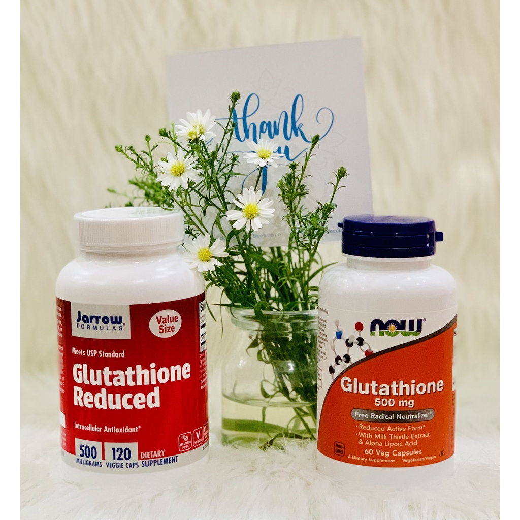 Viên uống trắng sáng da - chống oxy hóa Now/Jarrows Glutathione