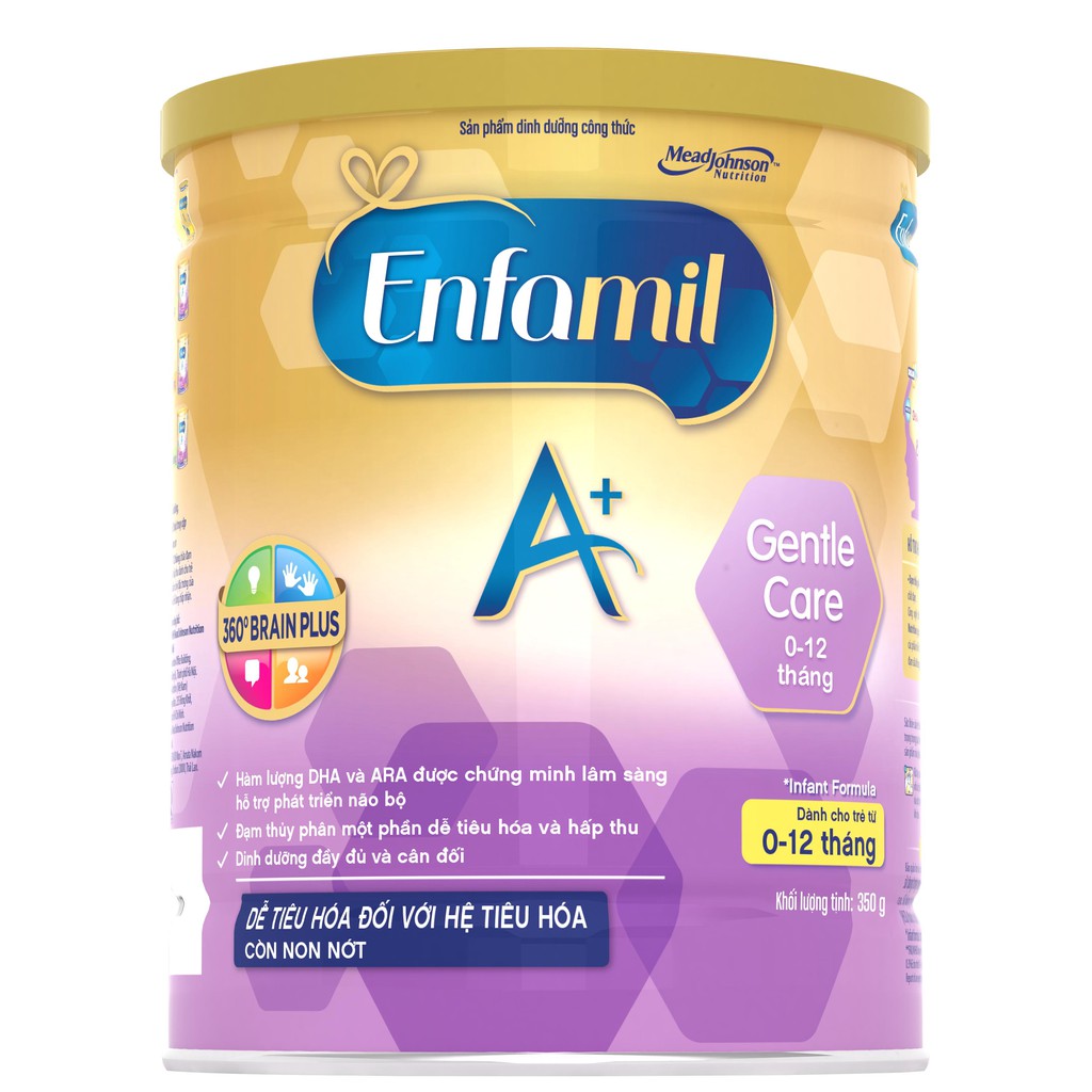 Sữa Enfamil A+ Gentle Care 360 Brain Plus 400g/800g (A+1)