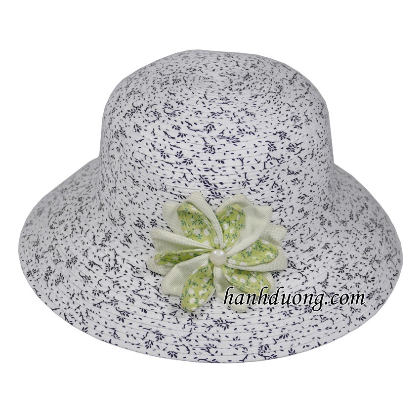 [ Nhiều mẫu ] Nón rộng vành đi biển mũ tai bèo mũ vành to 7cm được gắn nhiều mẫu hoa khác nhau với nhiều màu đa dạng