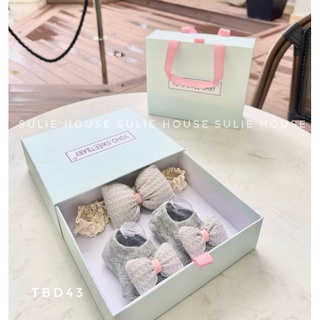 Set băng đô tất TBD43 cho bé gái 0-2 tuổi