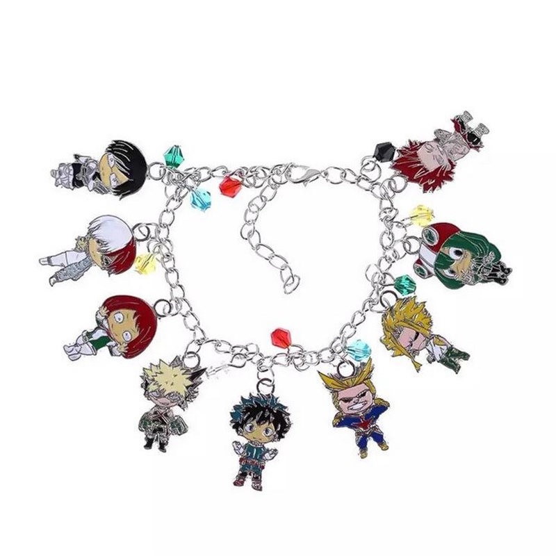 Vòng Tay Bạc Đính Đá Nhân Vật Hoạt Hình My Hero Academia