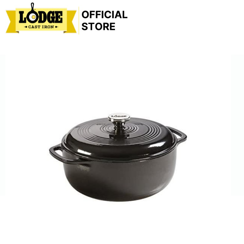 Lodge - Nồi gang phủ men Midnight Chrome - 5.6L