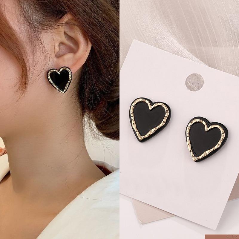 Đôi khuyên tai hình trái tim thời trang cho nữ