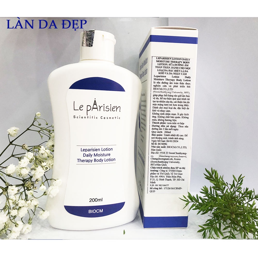 Sữa dưỡng thể Leparisien Daily Moisture Therapy Body Lotion cấp ẩm chăm sóc da  200ml