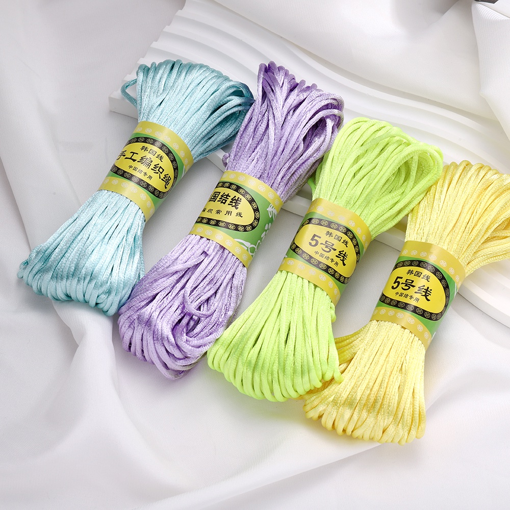 Tép sợi chỉ ST.KUNKKA cotton trơn nhiều màu sắc tùy chọn 20m dành cho làm đồ dệt may trang sức thủ công DIY