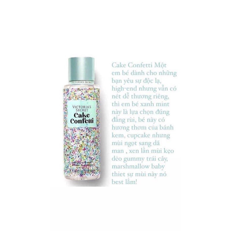 Xịt thơm toàn thân Victoria's Secret, Xịt thơm body mist, xịt thơm bath & body works mẫu mới đủ mùi | Thế Giới Skin Care