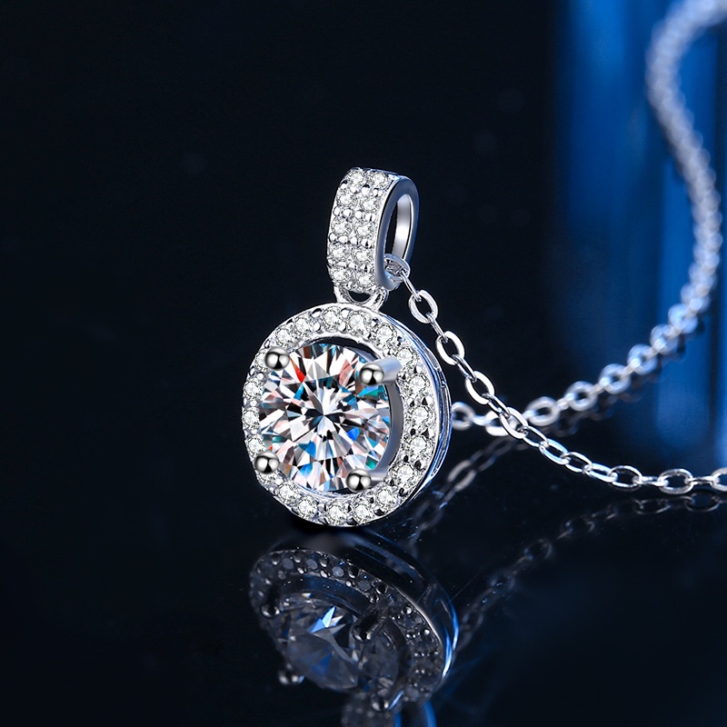 1 Vòng cổ Bạc 925 Đính Đá Zircon Lấp Lánh Sang Trọng