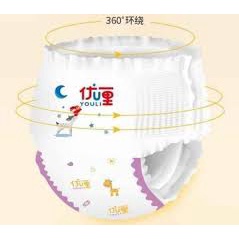 Tã Bỉm YOULI TÝ QUẬY dán/quần Nội địa trung đủ size S72/Md66/Mq66/L60/XL64/XXL50/XXXL46