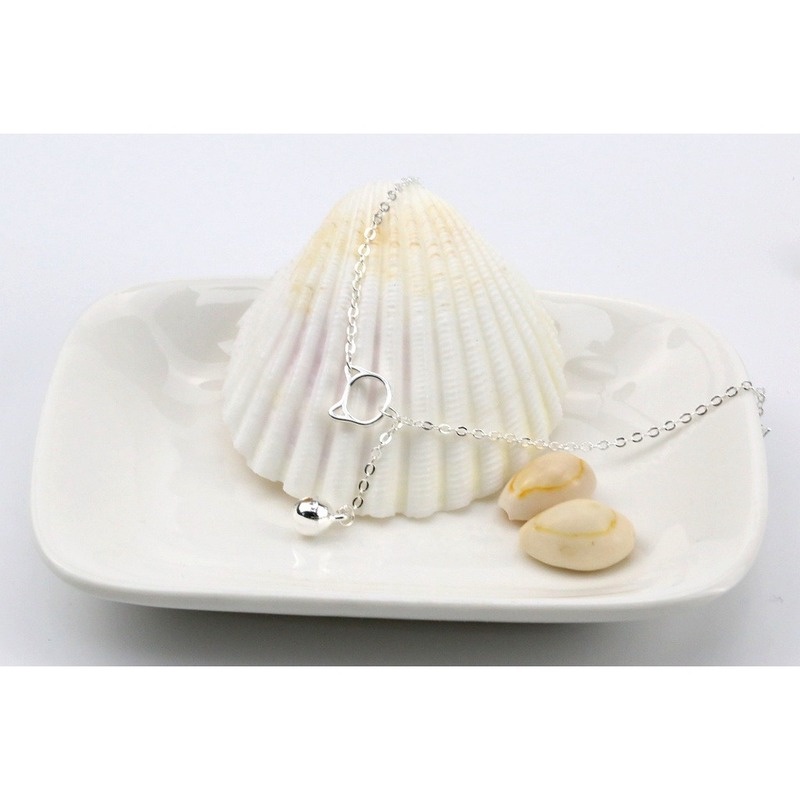 Vòng tay đính hạt tròn mặt hình mèo dễ thương đơn giản phong cách Hàn Quốc cho nữ | BigBuy360 - bigbuy360.vn