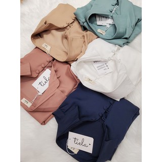 TIELA Áo sơ mi lụa nút -Crayon Shirt