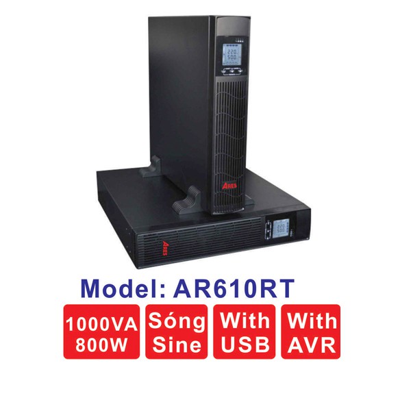 Bộ Lưu Điện UPS ARES Model AR610RT