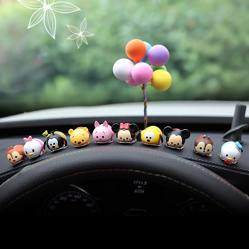 Set 10 Mô Hình Ngôi Sao Đôi Mini Trang Trí Xe Ô Tô