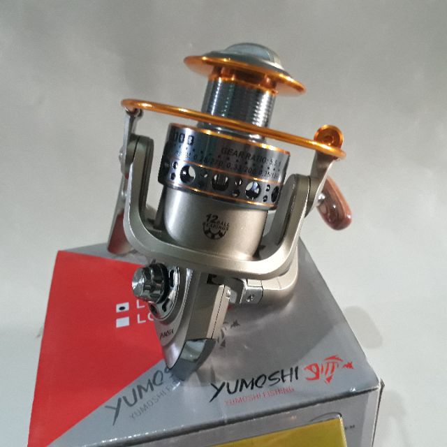 máy câu cá kim loại yumoshi lc6000