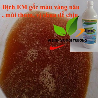 EMIC gốc 1 lít - Chế phẩm vi sinh EM GỐC xử lý chất thải hữu cơ