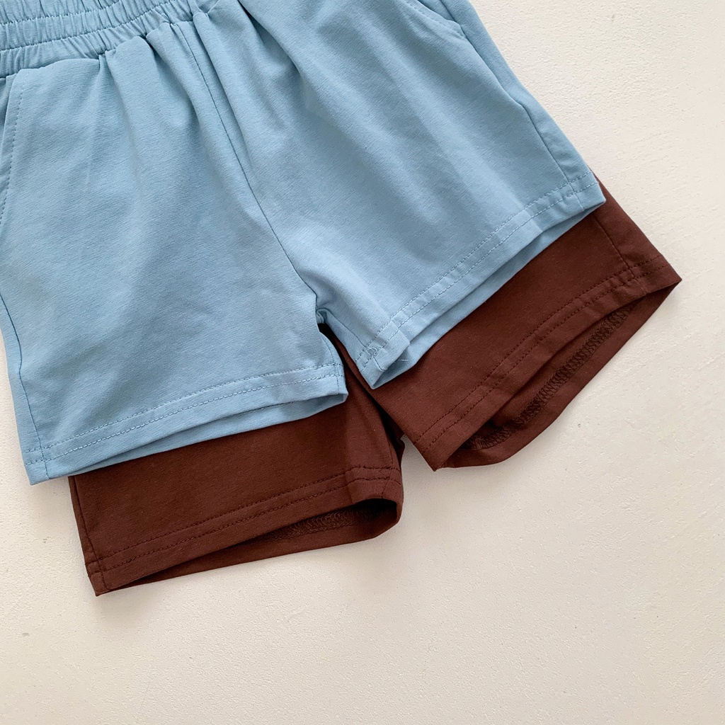 Set Áo Thun Tay Ngắn &amp; Quần Short Cho Bé