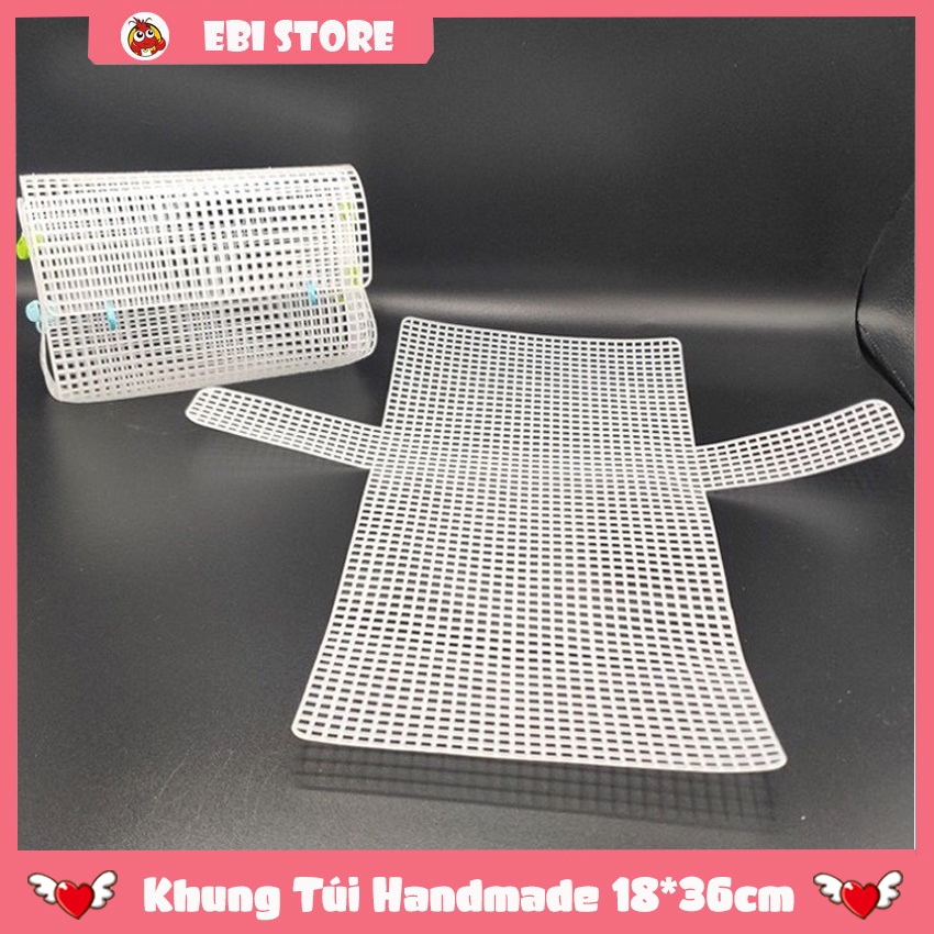 Khung Lưới (Canvas) Làm Túi Tự Đan/Túi Handmade Lỗ Lớn