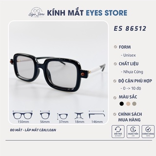 Gọng Kính Cận Nam Nữ EYESSTORE 86512 - Nhựa Cứng