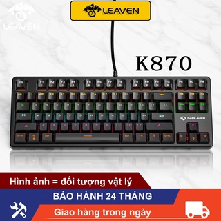 Bàn phím cơ k870 phiên bản nâng cao 26 loại hiệu ứng ánh sáng đầy màu sắc chuyển đổi tự do Bàn phím LED RGB