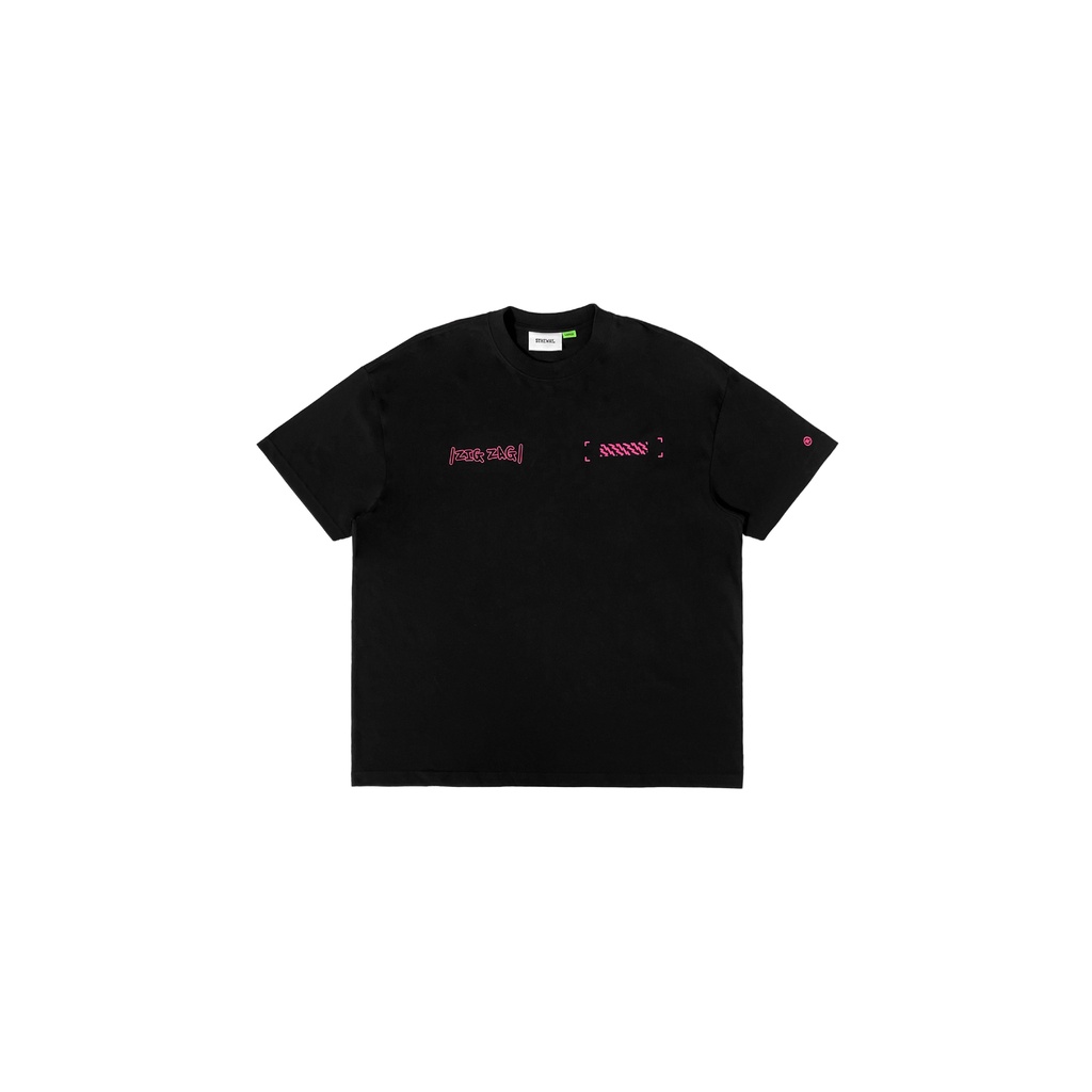 5THEWAY® /public icon/ LETTER DROP SHOULDER TEE™ in BLACK aka Áo Thun Đen Tay Ngắn | BigBuy360 - bigbuy360.vn