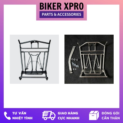 Baga Airblade Inox Sơn đen tĩnh điện cho xe AB 2013 đến AB 2020 2021