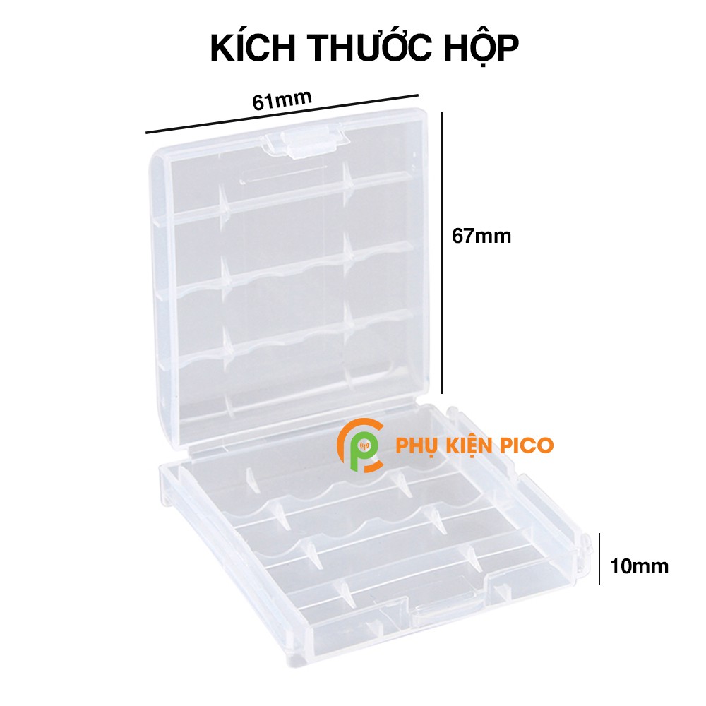 Hộp đựng Pin sạc AA/AAA - Hộp bảo vệ Pin bằng nhựa PP cao cấp