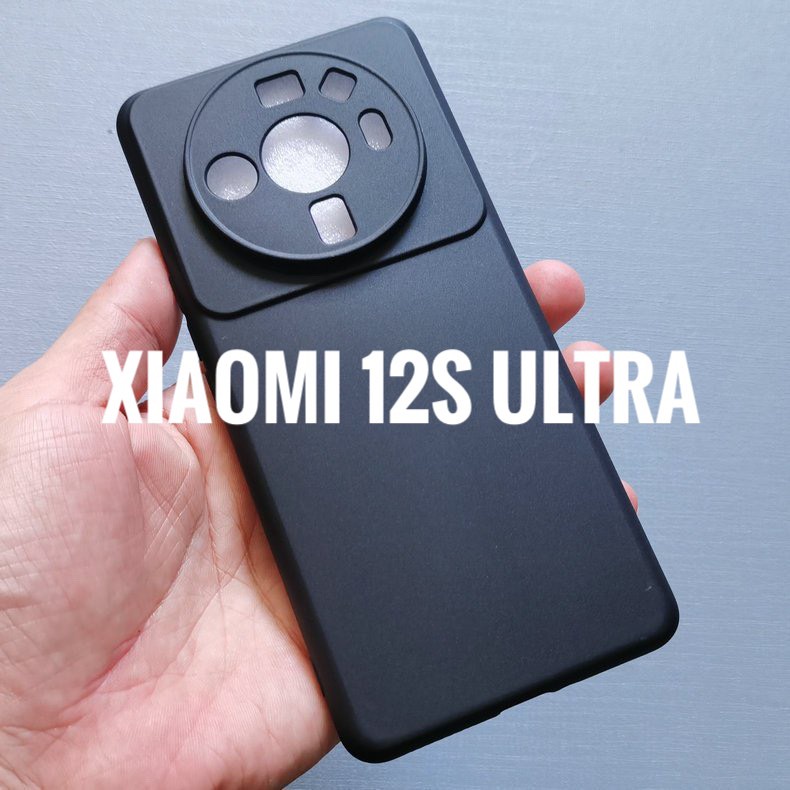 Ốp lưng dẻo cho Xiaomi 12S Ultra - đen cao cấp, chống bám vân tay