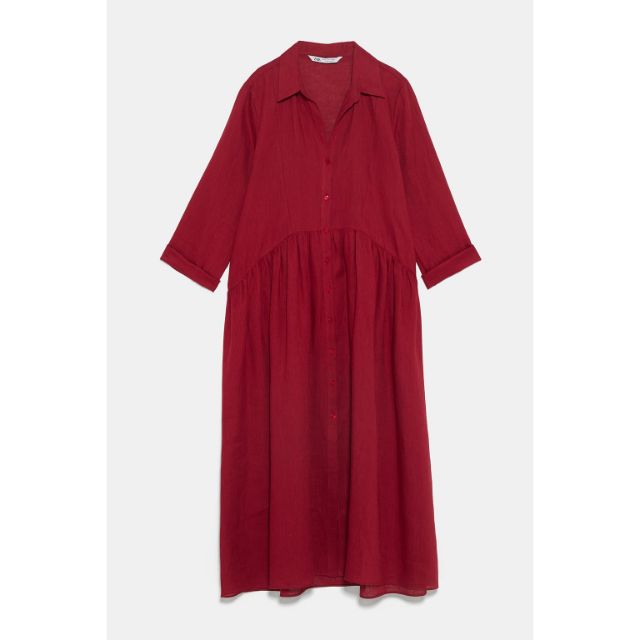 Đầm dài vải linen Za ra Long Linen Dress