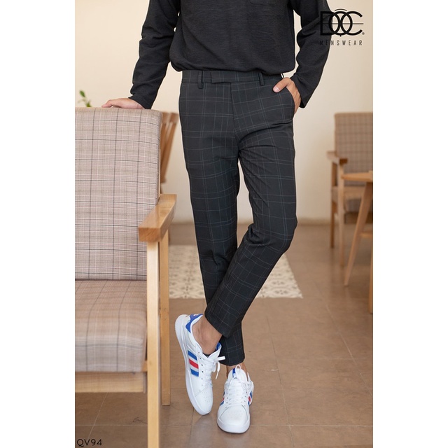 Quần Âu Nam - ĐỘC Menswear – QV94 Quần Form Hàn Quốc Kẻ Caro