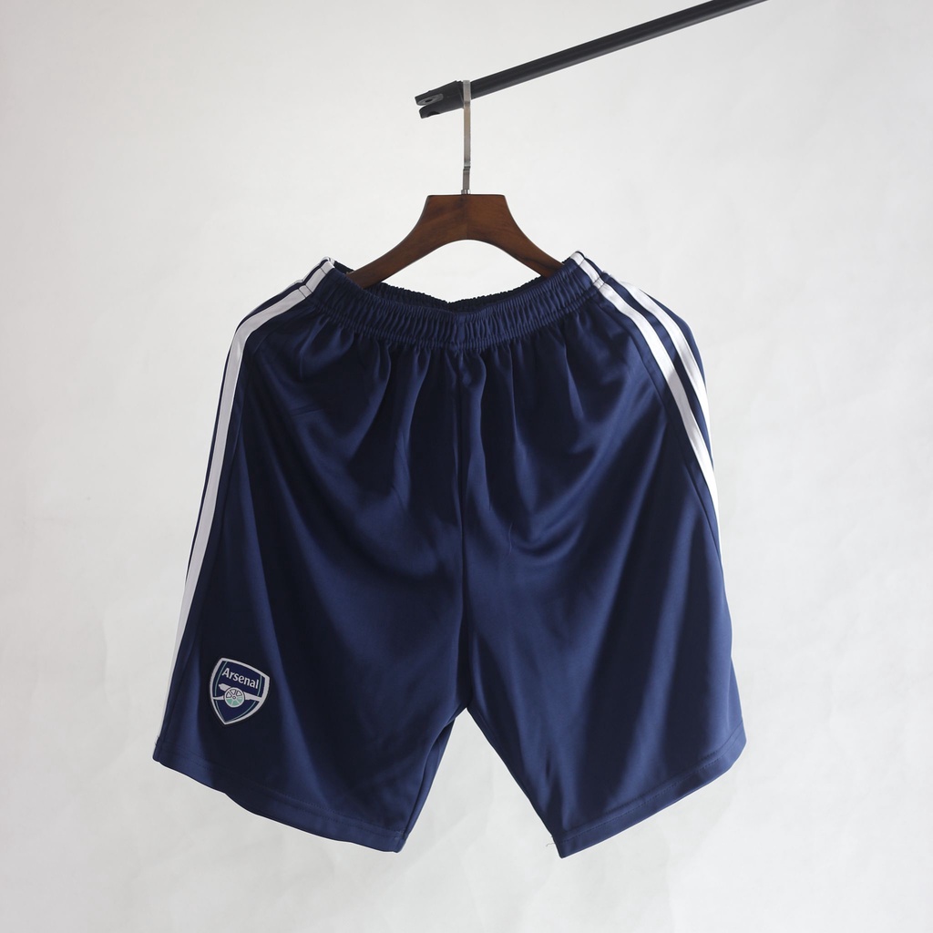 Bộ quần áo thể thao nam ARS trainning - quần áo đá bóng màu xanh đen ngắn tay vải gai lưới form âu Leaguestore