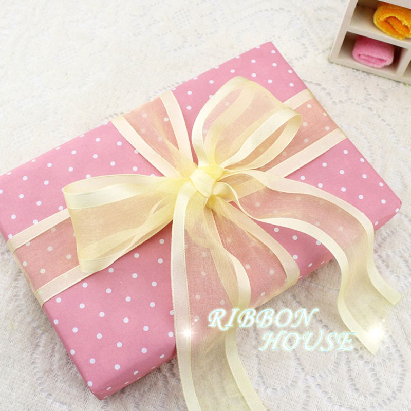 Cuộn dây ruy băng trang trí dài 10 yards 38mm