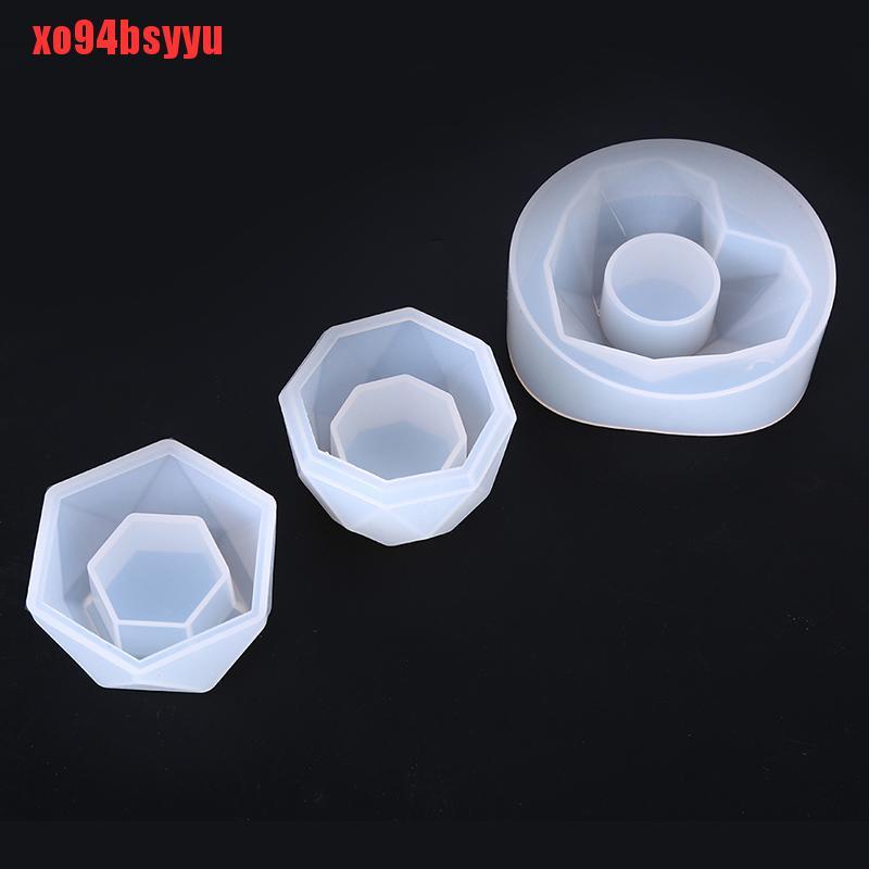 Khuôn Silicon Làm Giá Đỡ Đèn Cầy DIY Hình Chậu Hoa Xo94Bsyu