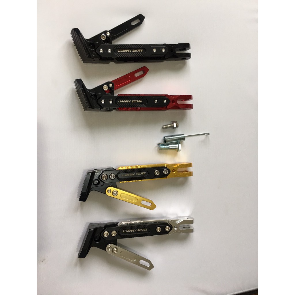 Chân chống, chống ngang phụ racing biker nhôm cnc cao cấp cho mọi loại xe máy/xe đạp điện