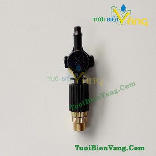 Vòi phun sương 1 hướng đầu đồng 10 chiếc  chân van 6mm