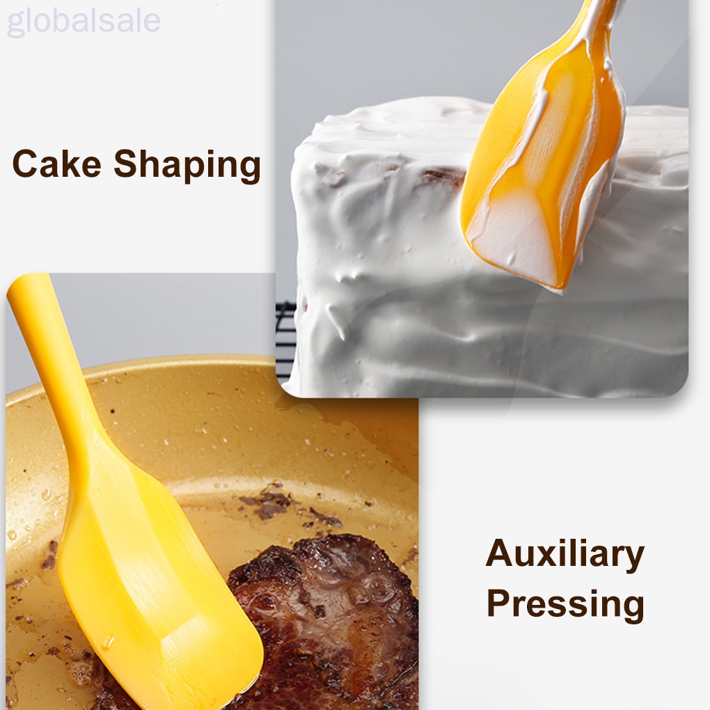 Xẻng Silicone Trộn Bột Làm Bánh Màu Vàng Chống Dính Chịu Nhiệt An Toàn
