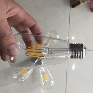 Combo 5 bóng led ST64-6w,bóng led thủy tinh trang trí kiểu Edison