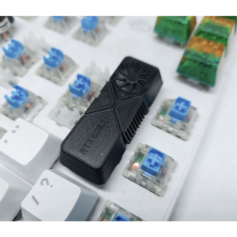 Keycap resin RTX 3080 shift phải 2.75U trang trí bàn phím cơ gaming