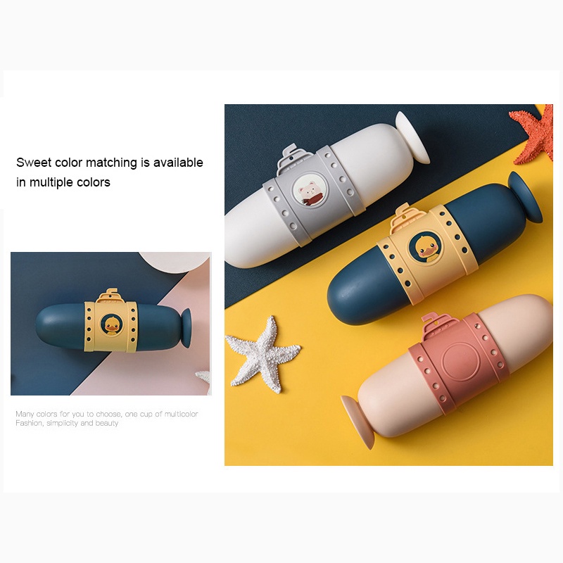 Cute cartoon toothbrush holder for travel