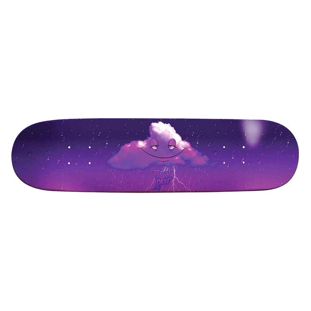 Mặt Ván Trượt Skateboard Cao Cấp Mỹ - THANK YOU TEAM HEAD IN THE CLOUDS PURPLE RAIN DECK 8.25