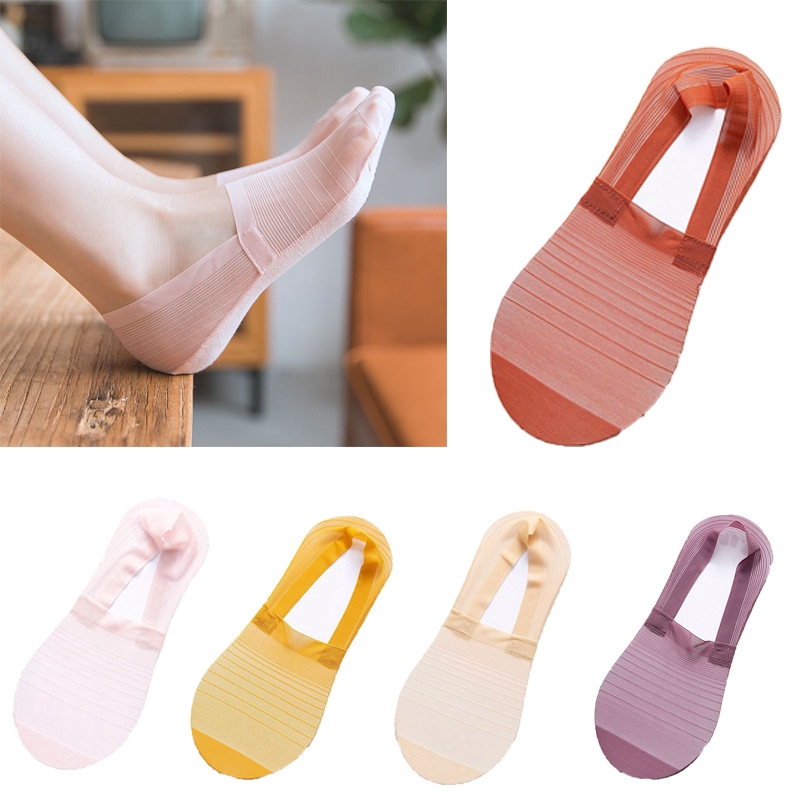 Vớ cổ thấp siêu mỏng xuyên thấu chống trượt thoải mái cho nữ