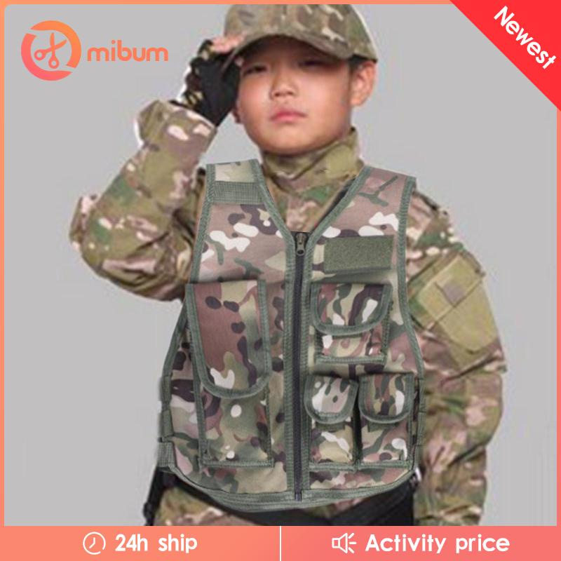 Áo Vest Chiến Đấu Thoáng Khí Có Thể Điều Chỉnh Dành Cho Trẻ Em Chơi Ngoài Trời