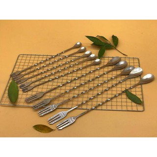 Thìa bar pha chế 2 đầu dài 32cm - Thìa bar pha chế 2 đầu dài 26cm