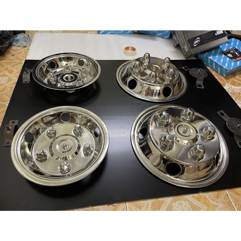 Chụp Mâm  full inox cho xe tải Kia K200 , k250 , k165 , porter..............