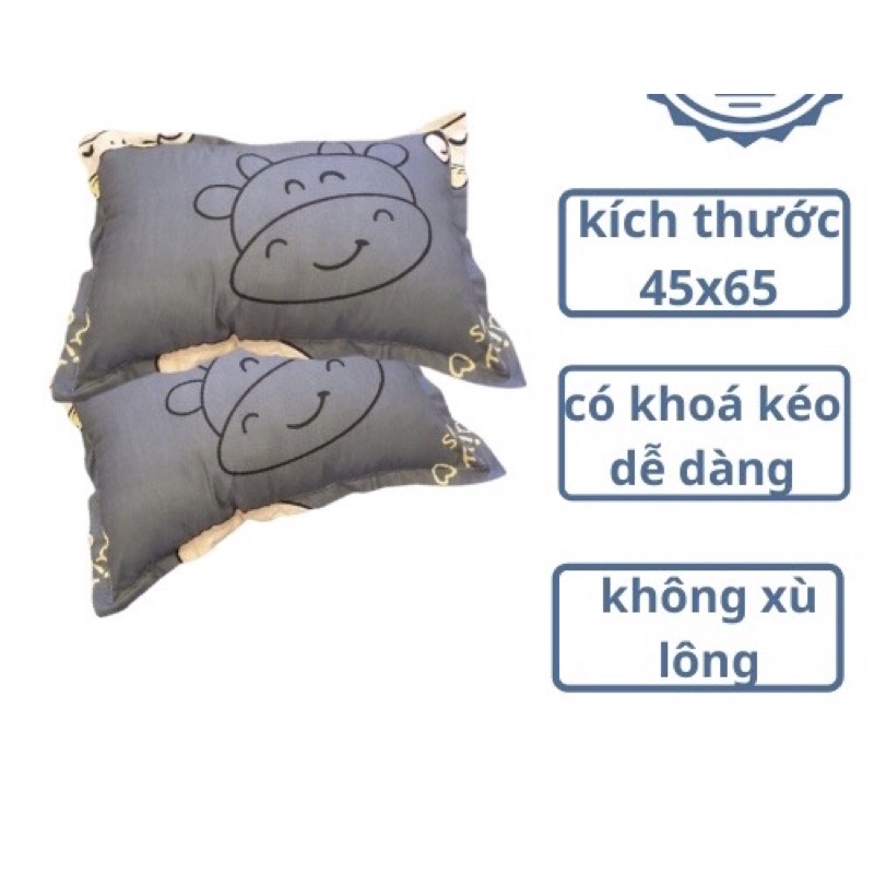 Vỏ Gối Đầu Coton Poly Màu Sắc Đa Đạng - Kích Thước 45cm x 65cm