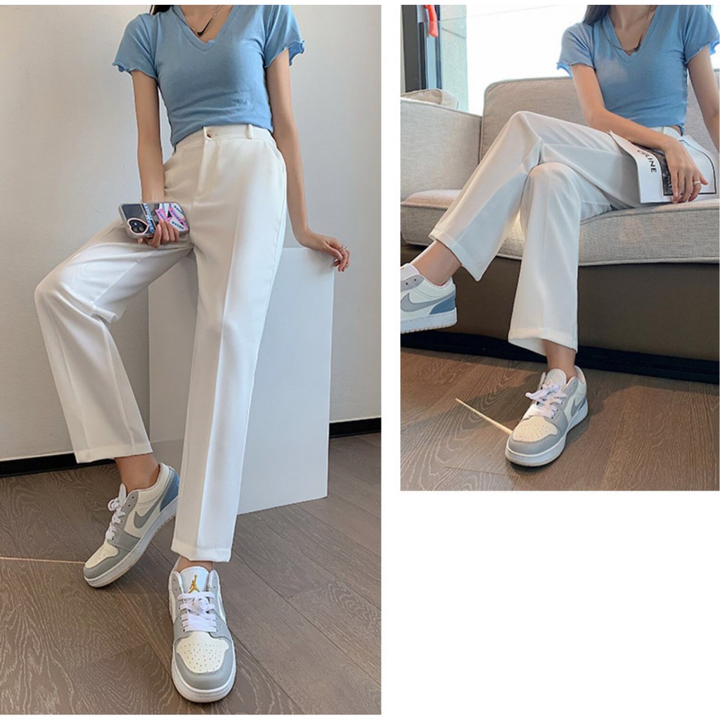 [Kèm Video SP] Quần Nữ Dáng Baggy Cao Cấp Trơn Màu Basic Kiểu Dáng Trẻ Trung Thời Trang Sugal QUAN NU SG 006